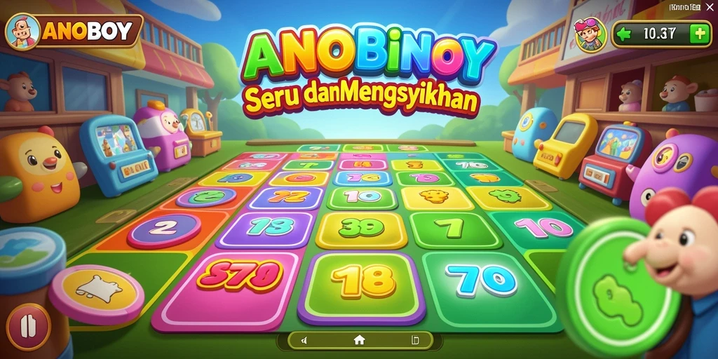 Tampilan gameplay ANOBOY dalam permainan Bingo yang seru dan interaktif.