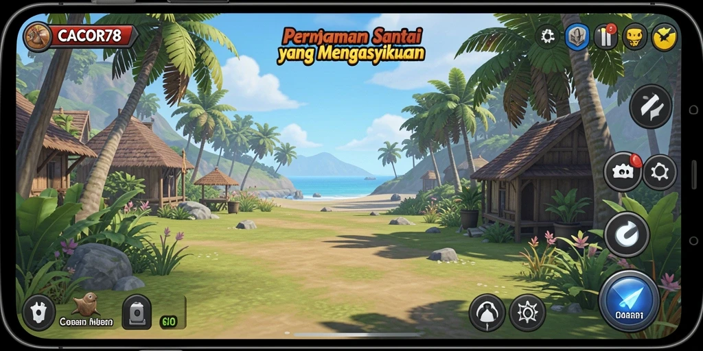 Tangkapan layar dari gameplay seru CACOR78 yang membuat ketagihan.