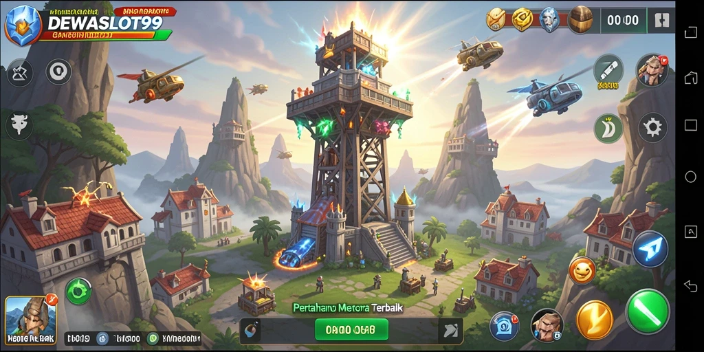 Gameplay seru DEWASLOT99 dengan strategi Tower Defense yang mendebarkan.