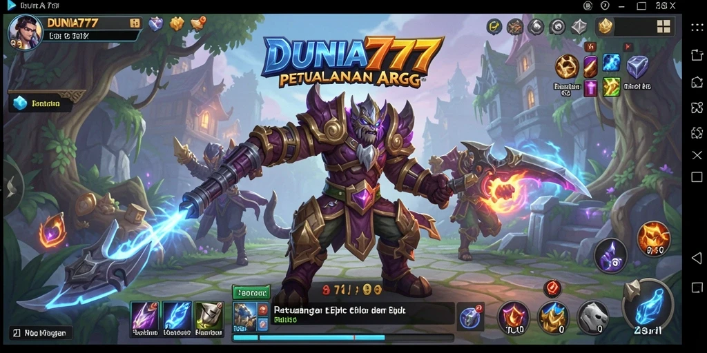 Tampilan gameplay DUNIA777 yang mendebarkan dan penuh aksi.