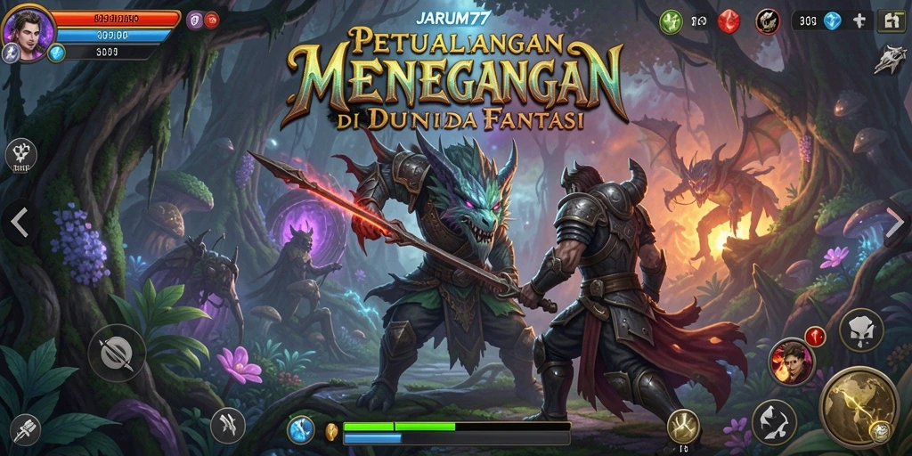 Tampilan gameplay JARUM77 yang penuh aksi dan petualangan menarik.
