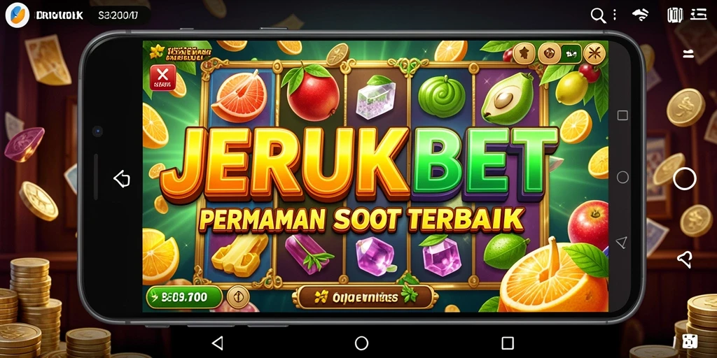 Screenshot gameplay JERUKBET menampilkan putaran slot yang seru.