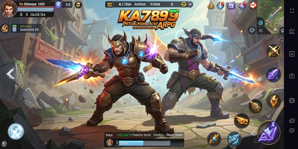 Tampilan gameplay KA789 dengan pertarungan ARPG yang seru.