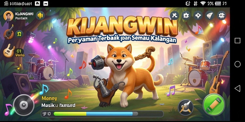 Screenshot gameplay KIJANGWIN menunjukkan interaksi yang mengasyikkan.
