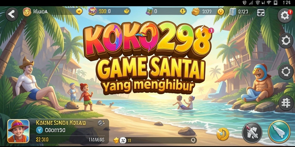 Tampilan gameplay KOKO288 yang ceria dan menarik.