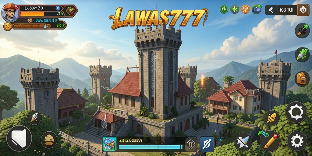 Tampilan gameplay LAWAS777 dalam aksi Tower Defense yang seru.