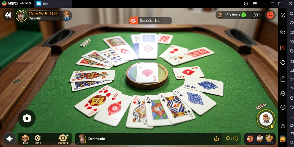 Tampilan utama gameplay Gaple yang seru di MG525.