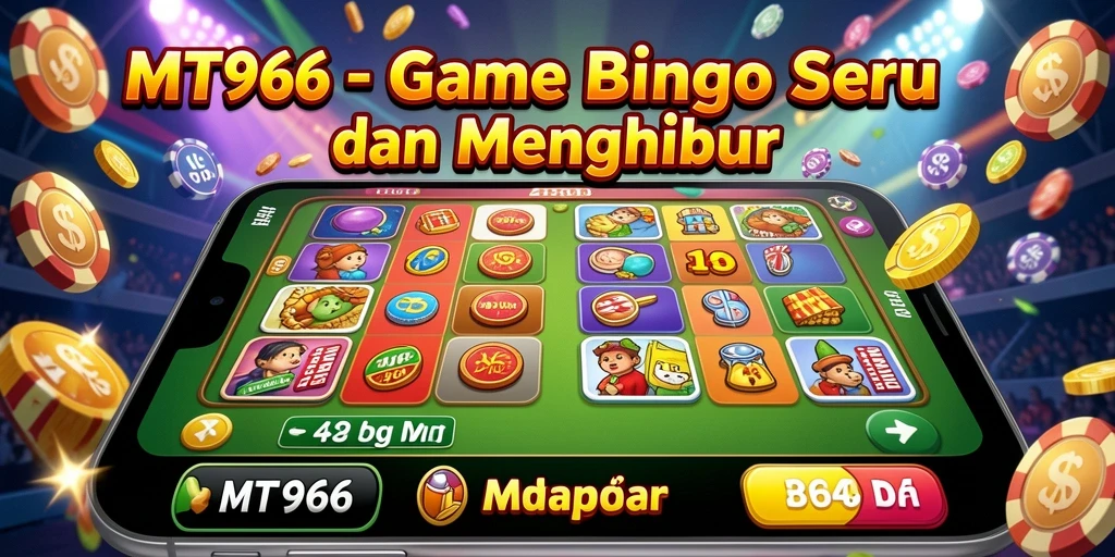 Tampilan utama MT966 dengan gameplay Bingo yang menarik.