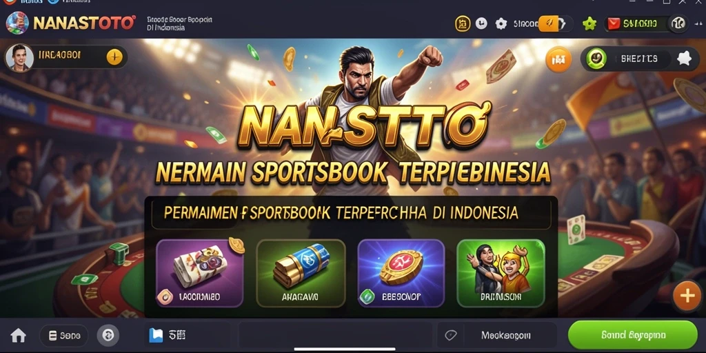 Tampilan menarik nan modern dari NANASTOTO dalam taruhan sportsbook.