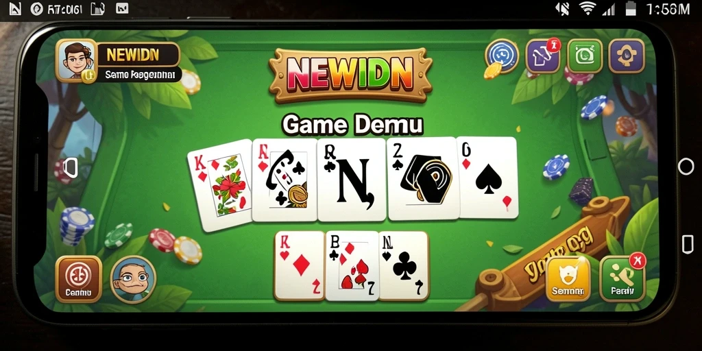 Screenshot gameplay Domino yang menunjukkan keseruan permainan di NEWIDN.