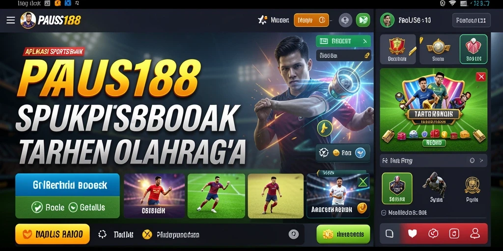 Tampilan antarmuka PAUS188 yang menarik untuk taruhan olahraga.