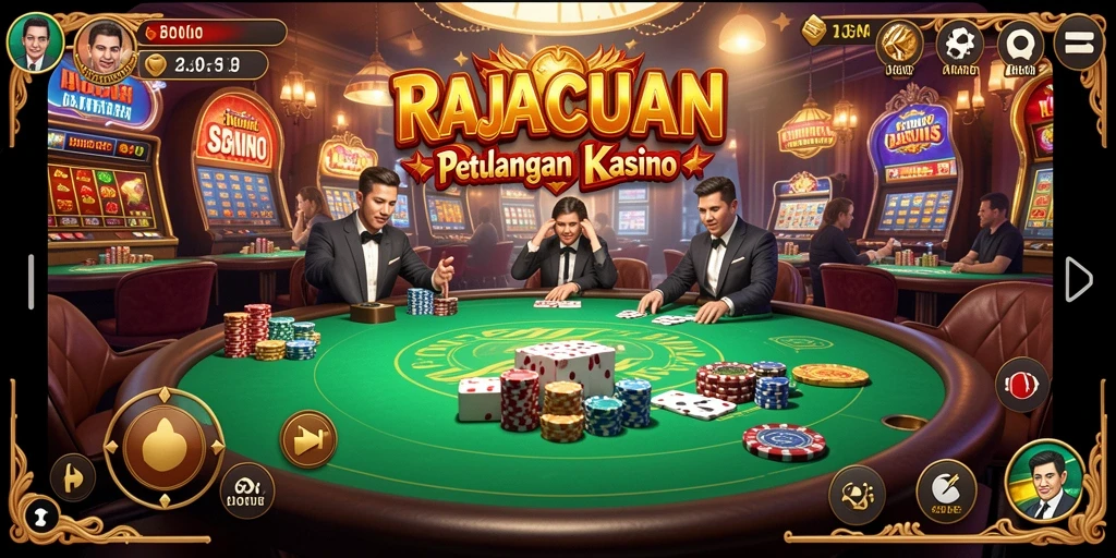 Tampilan gameplay seru dan menegangkan di RAJACUAN.