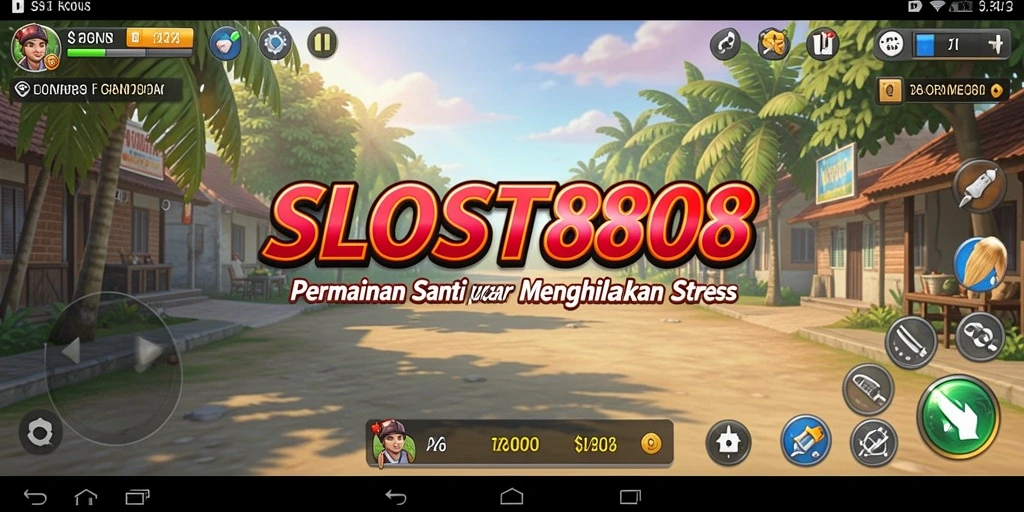 Tampilan gameplay yang seru dan warna-warni di SLOST8808.