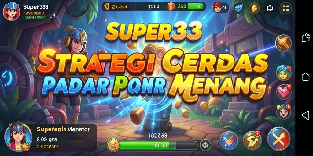 Tampilan gameplay SUPER33 dengan strategi menegangkan dan pertempuran intens.